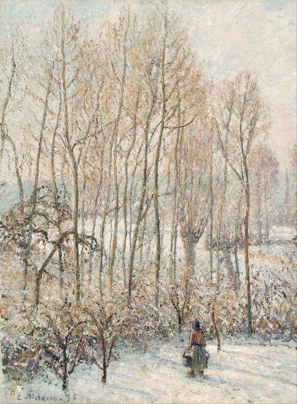 Luce del sole mattutino sulla neve, Eragny - sur, Epte, Museum of Fine Arts, Boston